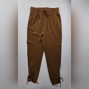 Poster Grl Sweatpants Brown Ankle Tie Elastic Waist  Size XXL